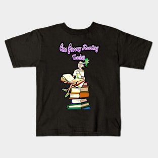 One Groovy Reading Teacher Kids T-Shirt